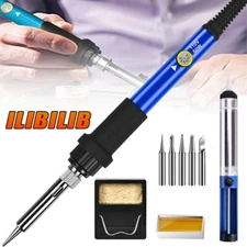 60W Electric Soldering Iron Welding Gun Tool Kit Solder Wire Desoldering Pump