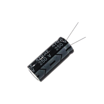 Condensatore Elettrolitico 470uF 250V 18x40mm, Radiale, Alluminio, Nuovo