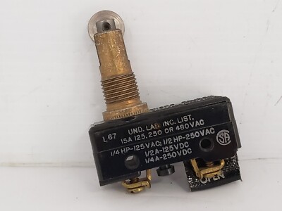 MICRO SWITCH BZ-ROX784 LIMIT SWITCH ROLLER PLUNGER ACTUATOR 15A | eBay