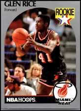 1990 Hoops #168 Glen Rice - Rookie RC FREE SHIPPING!