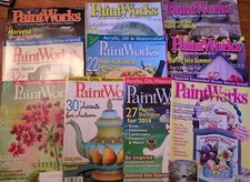 Tole PaintWorks Painting Magazines with Patterns Lot of 10