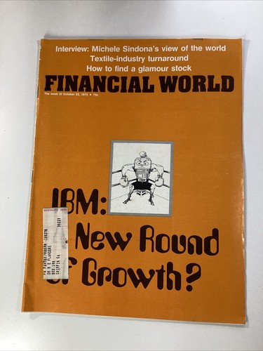 Financial World Magazine Vtg 1975 Rare Ads IBM Textiles Springs Stevens Riviana - Picture 2 of 20
