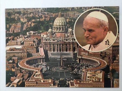 Joannes Paulus Papst Paul II Vintage Postkarte