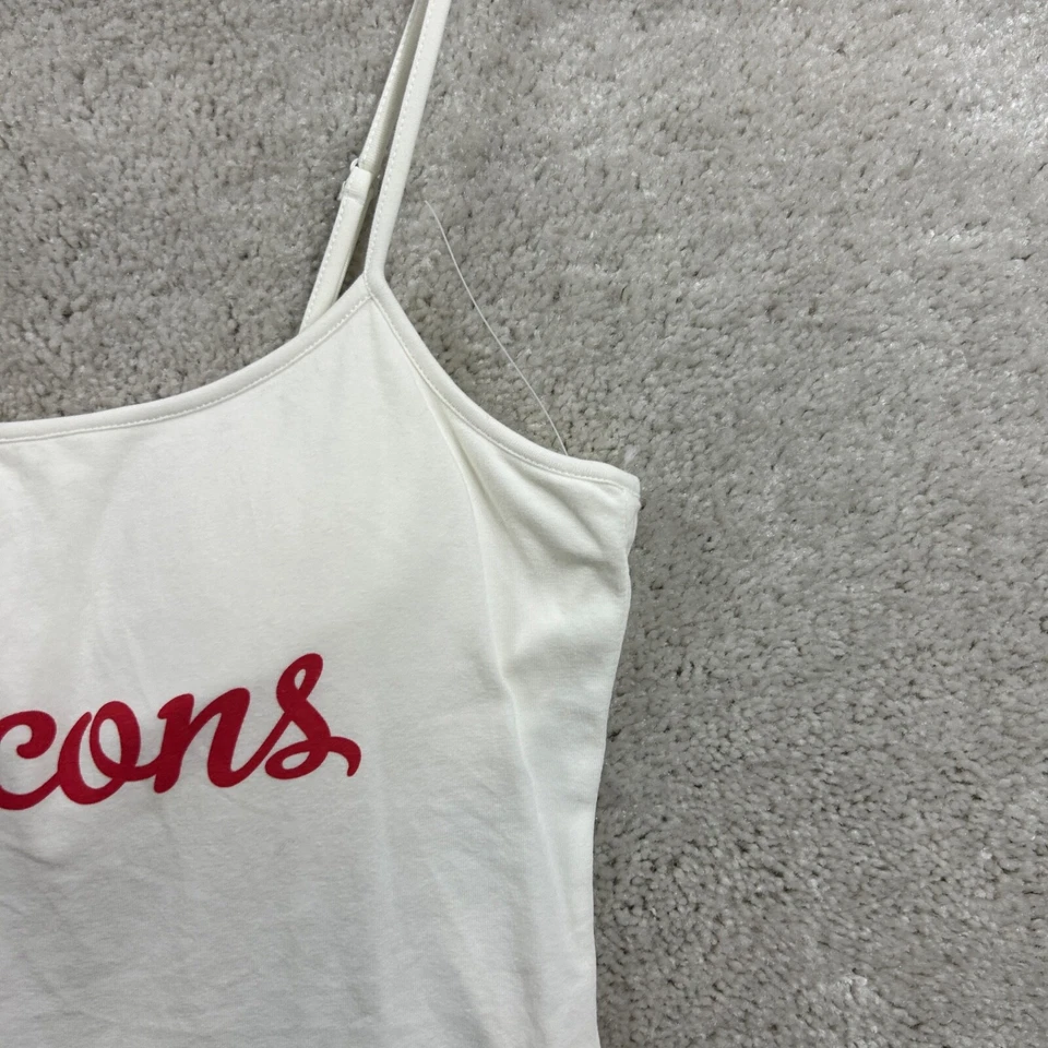 Camiseta sin mangas Atlanta Falcons para mujer talla pequeña blanca sujetador sin mangas NFL Foto 3 de 4