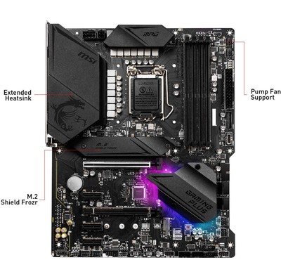 For   MPG Z490 GAMING PLUS Motherboard LGA1151 DDR4 ATX Mainboard #W7