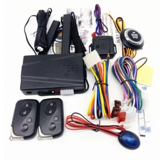 Keyless Entry Car Engine Start Push Button Remote Starter Stop Alarm System Kit