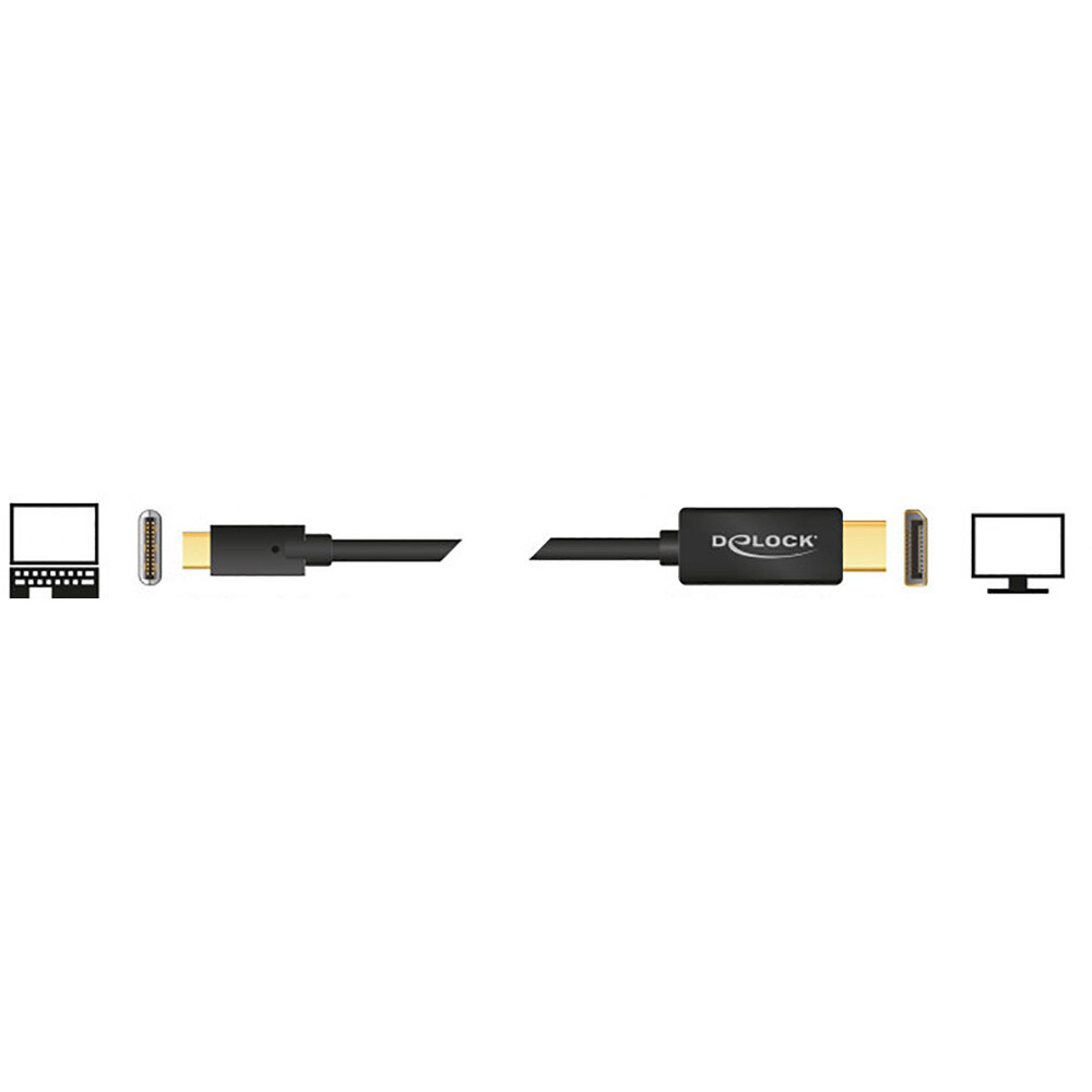 Thumbnail - Delock Usb-c® / Displayport Adapterkabel Usb-c® Stecker, Displayport