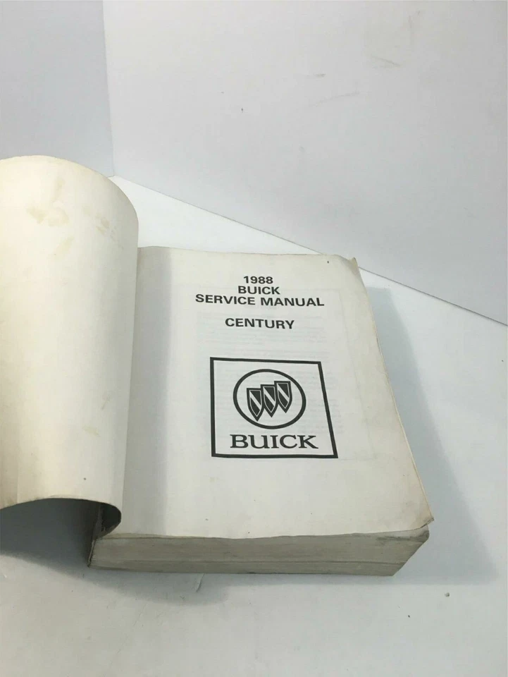 1988 Buick Century Final Edition Dealership Service Manual - WP8 - Изображение 2 из 3