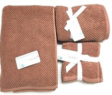 KASSA SPA BURNT ORANGE QUICK DRY ZERO TWIST COTTON BATH,HAND,WASHCLOTH TOWEL