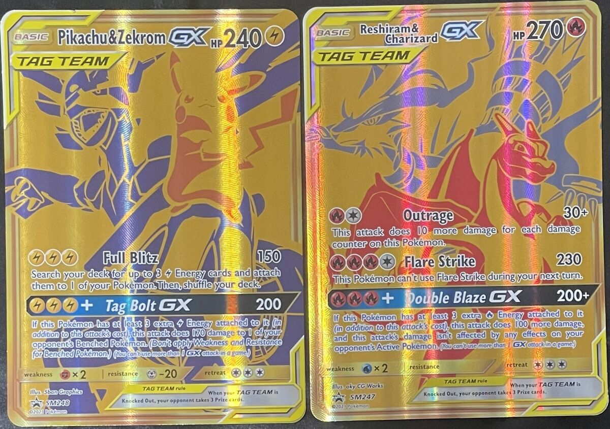 Kit Aliados: Reshiram E Charizard Gx + Pikachu E Zekrom Gx