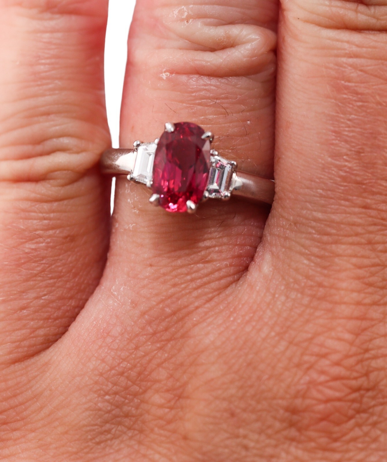 2.14ct Ruby Diamond Gold Ring - image 4