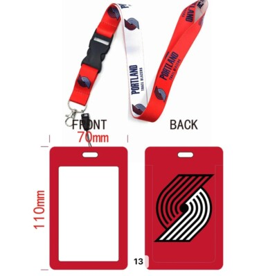 #ad Portland Trail Blazers NBA Lanyard Keychain AND ID Tag Holder Basketball Fan $11.95