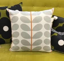 HANDMADE cushion cover Use Orla Kiely Two Colour Stem Warm Grey SINGLE SIDED