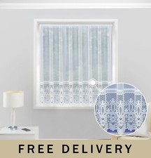 Heavy Base Lace Traditional Lace Panel Net Curtains in Various Widths & Drops