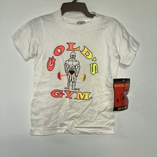 Vintage 80  s/90  s Gold  s Gym Deadstock T-Shirt, Size Small