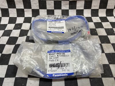 Panasonic CABLE WITH CONNECTOR 500V, 304671443105, LOT OF 2