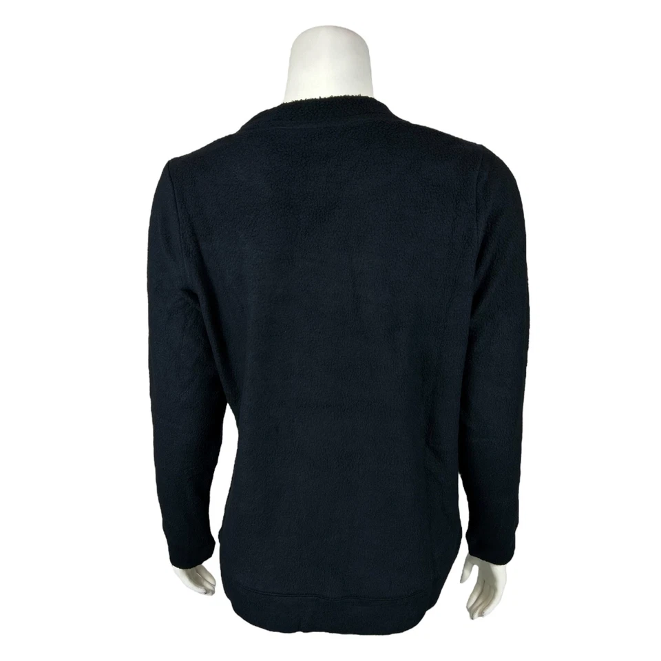 Top Pullover Denim & Co. Para Mujer Comfort Zone Bebé Sherpa Cuello Redondo Talla Mediana Foto 2 de 2