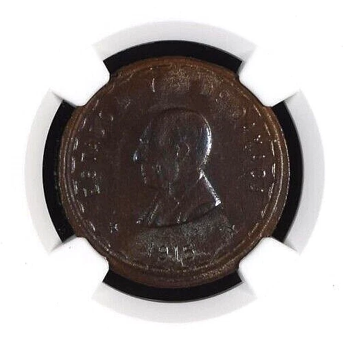 1915 Mexico-Revolutionary OAXACA 20 Centavos Cooper Coin 6th Bust NGC MS-62 BN - Image 3 of 4