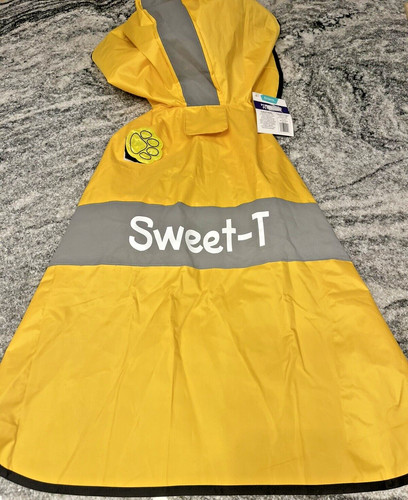 Frisco Better Pet Goods Yellow Rainy Day Raincoat For Dogs XXL Size Reflective