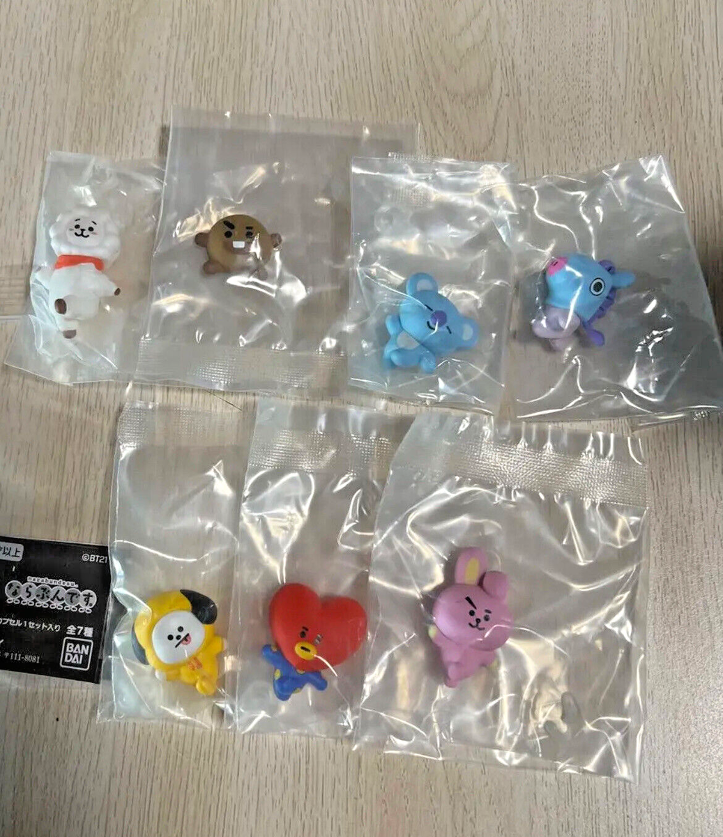 BT21 Mascot Mini Figure Set of 7 BTS Japan limited Capsule BT21 Mascot Mini Figure Set of 7 BTS Japan limited Capsule