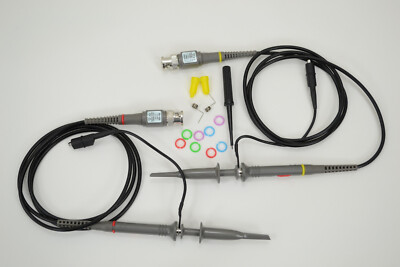 1 Paar = 2 Stück universal 100 MHz Oszilloskop Tastkopf 10:1 und 1:1 umschaltbar