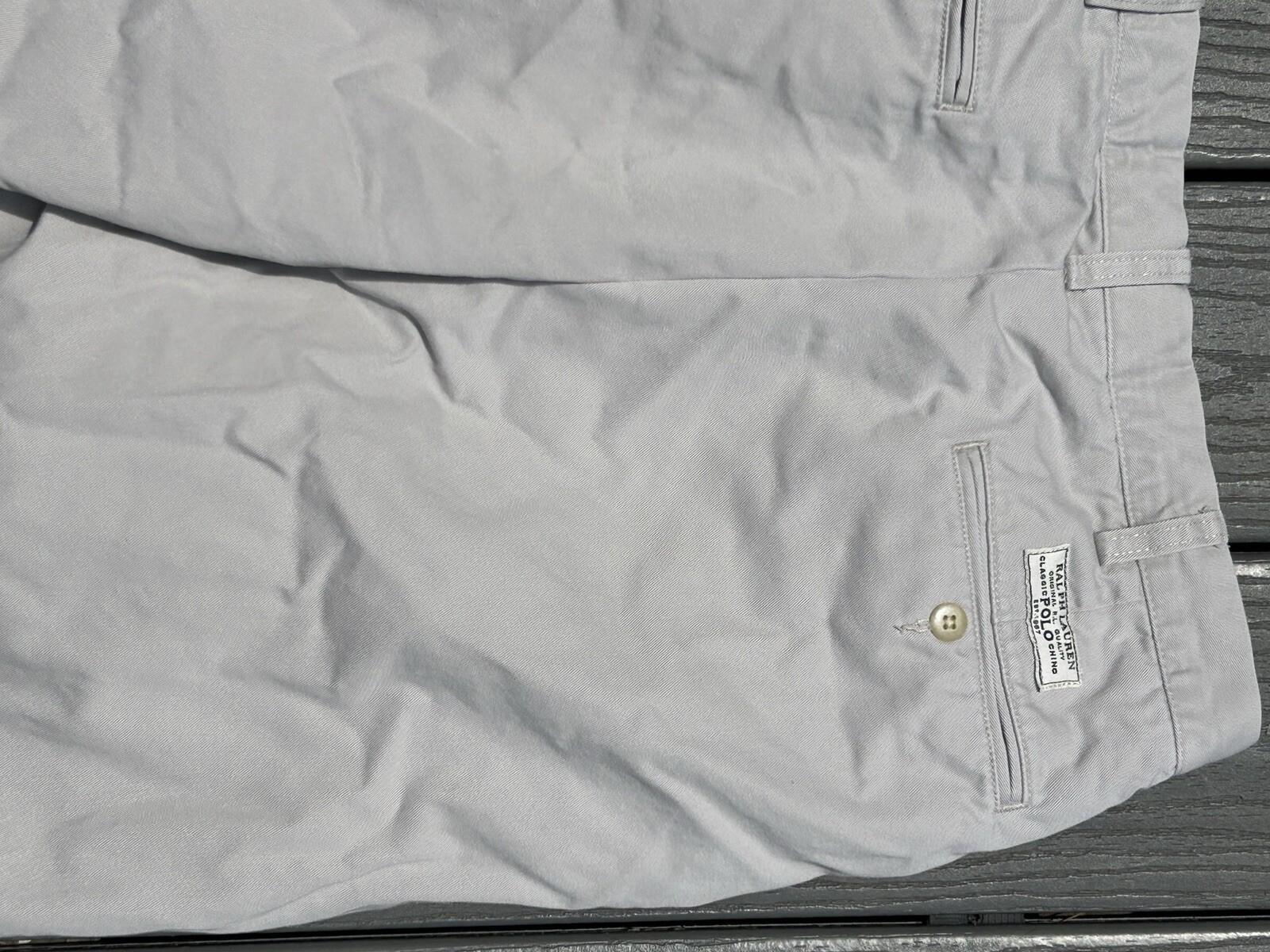 Vintage Polo Ralph Lauren Chino Prospect Pants Cream Color Men’s 36/34 Cotton  thumbnail 8