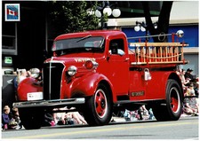 Fire Truck Chevrolet Victoria Vintage Trinket Sheet 34.3