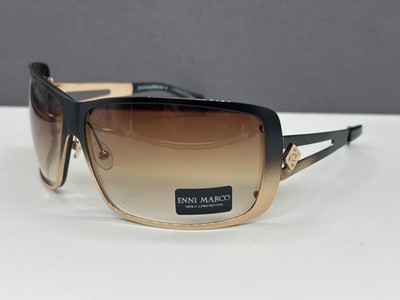 Enni Marco Y2K Woman Sunglasses Brown Curved Gradient 11 062 NP:299 