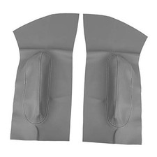 Pair Microfiber Leather Door Panel Armrest Cover Replacement for Gray