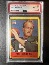 1967 Philadelphia Paul Hornung #123 PSA 6