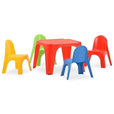 Ensemble de Table et Chaises pour Enfants PP Mobilier Meubles Chambre vidaXL - Photo 1/4