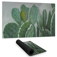 Begin Home Decor C1DM1424L4IMGE 14 x 24 in. Paddle Cactus Desk Mat - Exotic F...