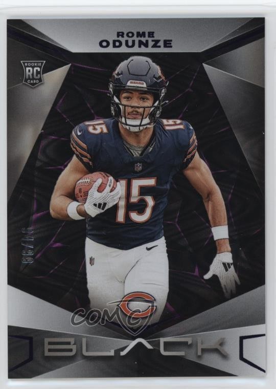 2024 Panini Black Rookies Royal /99 Rome Odunze #185 Rookie RC