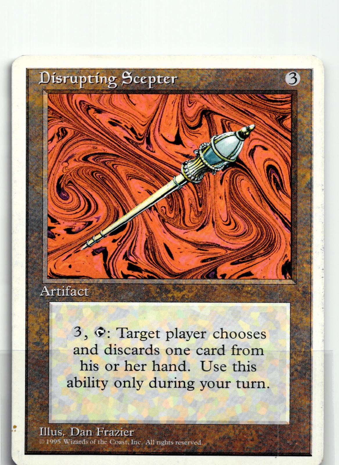 Disrupting Scepter Rare Fourth Edition Magic: The Gathering Lightly Played