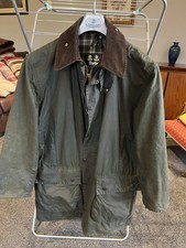 Vintage Men's Barbour A200 Border Green Waxed Jacket C40/102cm