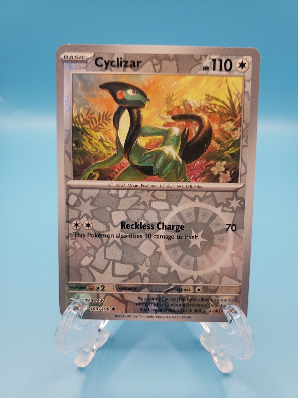 Cyclizar 163/198 - Scarlet & Violet - Uncommon - Reverse Holo - Pokemon - NM