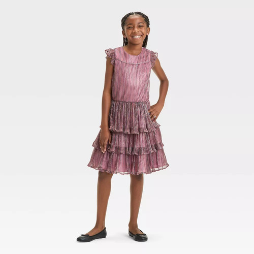 Girls' FAO Schwarz Leather Jacket & Dress Set - Black XS - Picture 3 of 4