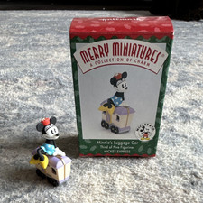 Hallmark Disney Merry Miniatures Minnie&rsquo;s Luggage Car Mickey Express Figurine