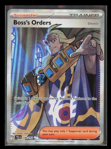 2023 Pokemon Boss's Orders (Ghetsis) 248/193 Ultra Rare Paldea Evolved Holo NM