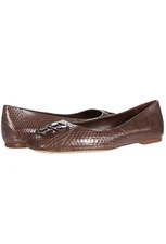 NIB! Tory Burch Georgia square toe snake ballet flats