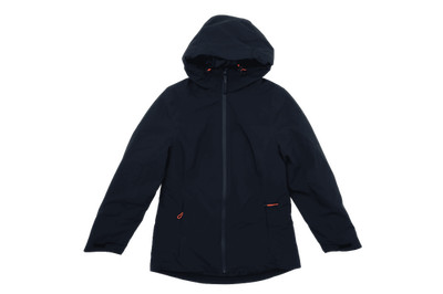 Marks & Spencer Good Move Women's Jacket Size 10 Navy Zip Pockets Hooded New