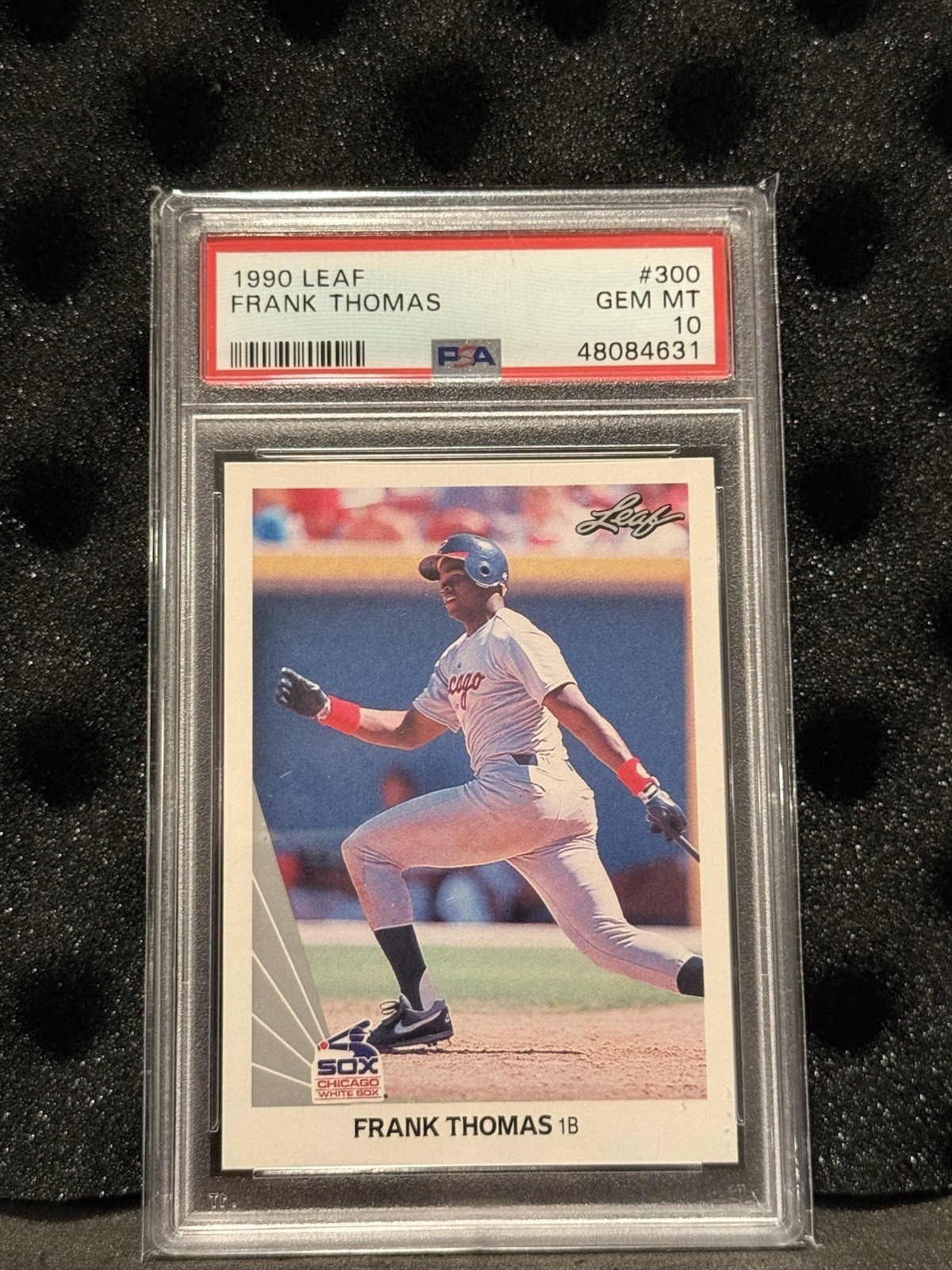 1990 Leaf - Frank Thomas #300 (RC) PSA 10 Gem Mint White Sox HOF