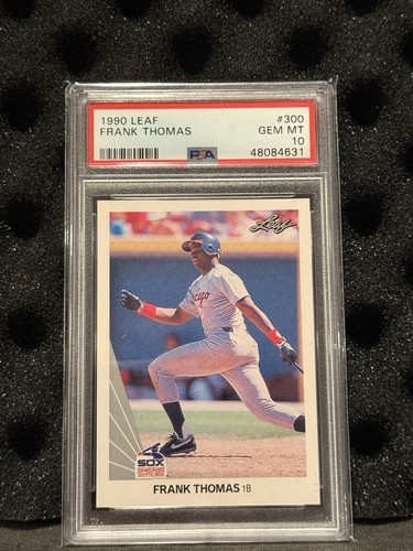 1990 Leaf - Frank Thomas #300 (RC) PSA 10 Gem Mint White Sox HOF