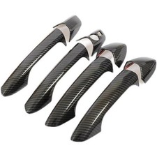 8x Handle Plastic LHD Cover Trim Carbon Fiber Look Print Fit 09-15 X204 GLK350
