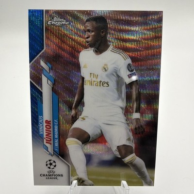 2019-20 Topps Chrome UCL Vinicius Junior Blue Wave  /75 RC Brazil