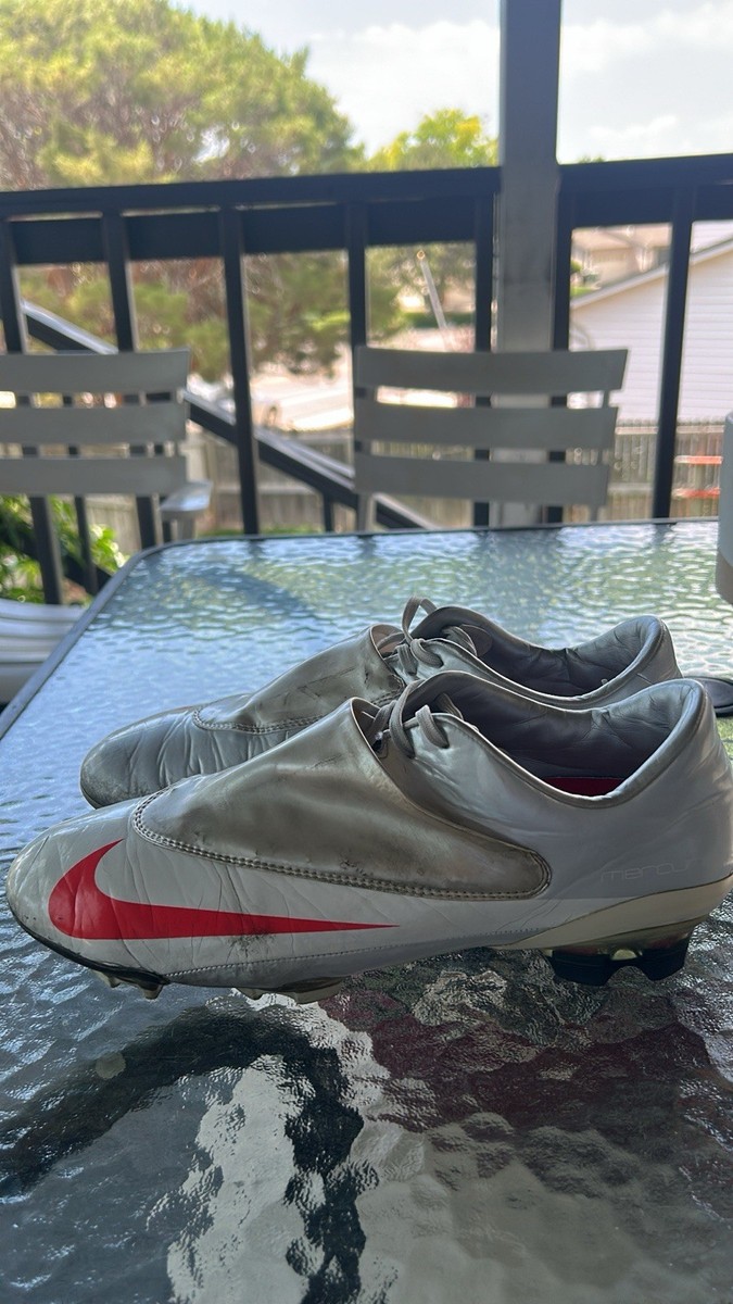 NIKE MERCURIAL VAPOR IV Silver / White / Red Size 9.5US | eBay