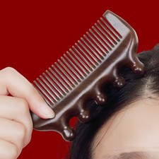 Portable Golden Sandalwood Multifunctional Meridian Massage Comb