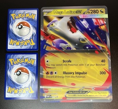 JUMBO Mega Latias Ex 011 Black Star Promo *3D Effect* Pokemon NM