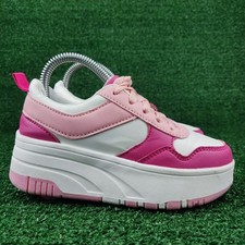 Unbranded Roller Shoes Girls EUR 30 Pink White Platform Sneaker Dual Wheel Skate