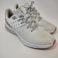 Size 12 - Nike Air Max Bella TR 4 Premium White Leopard Womens Sneakers